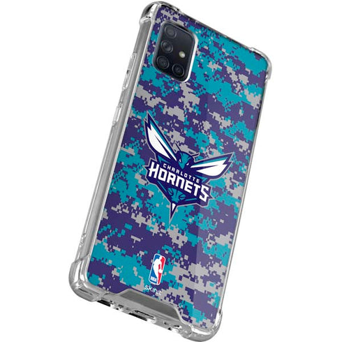 NBA Charlotte Hornets Digi Camo Galaxy A51 5G Clear Case