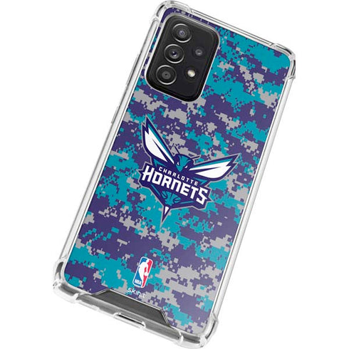 NBA Charlotte Hornets Digi Camo Galaxy A52 5G Clear Case