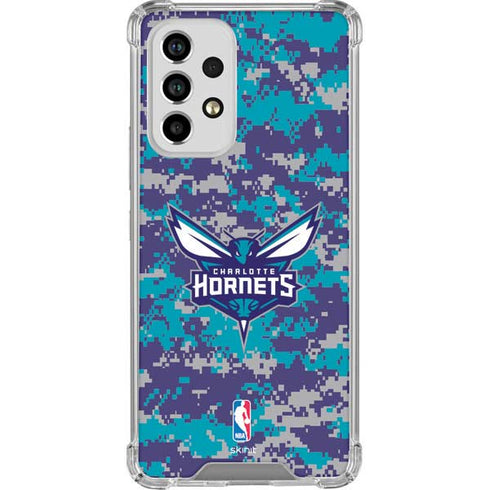 NBA Charlotte Hornets Digi Camo Galaxy A53 5G Clear Case