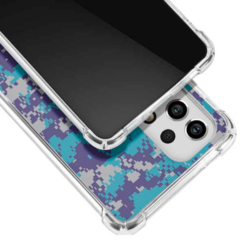 NBA Charlotte Hornets Digi Camo Galaxy A53 5G Clear Case