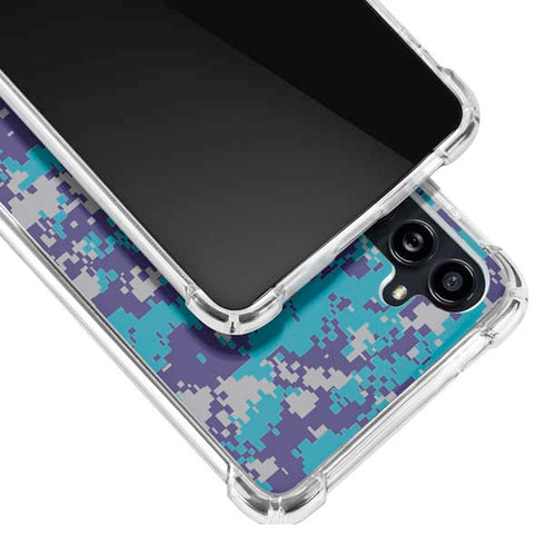 NBA Charlotte Hornets Digi Camo Galaxy A54 5G Clear Case