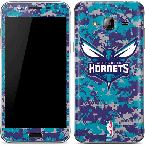 NBA Charlotte Hornets Digi Camo Galaxy J3 Skin