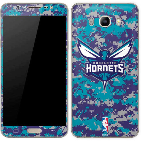 NBA Charlotte Hornets Digi Camo Galaxy J7 Skin
