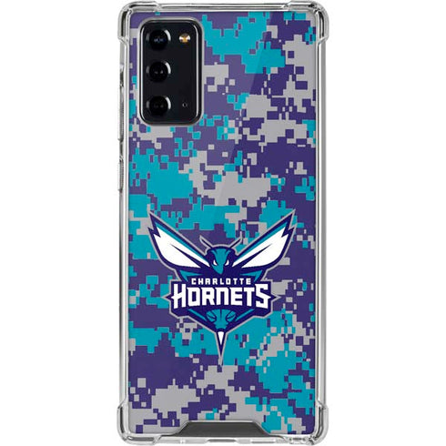 NBA Charlotte Hornets Digi Camo Galaxy Note20 5G Clear Case