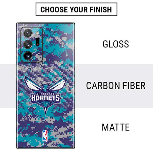 NBA Charlotte Hornets Digi Camo Galaxy Note20 Ultra 5G Skin