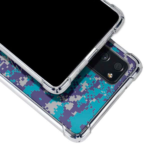 NBA Charlotte Hornets Digi Camo Galaxy S20 FE Clear Case