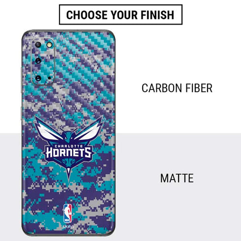 NBA Charlotte Hornets Digi Camo Galaxy S20 Skin