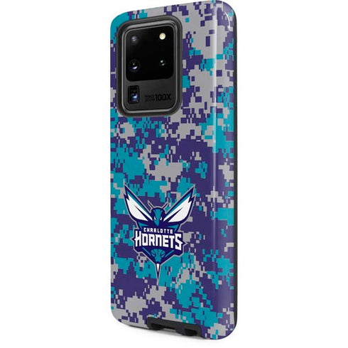 NBA Charlotte Hornets Digi Camo Galaxy S20 Ultra 5G Pro Case