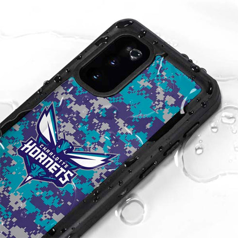 NBA Charlotte Hornets Digi Camo Galaxy S20 Waterproof Case