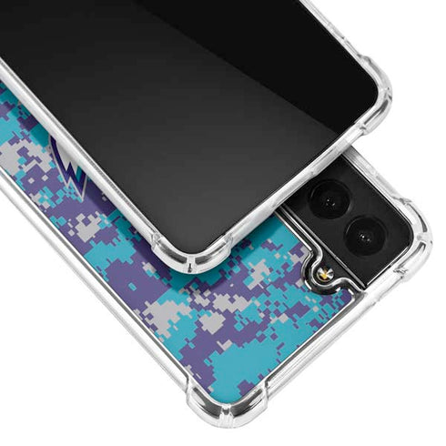 NBA Charlotte Hornets Digi Camo Galaxy S21 5G Clear Case