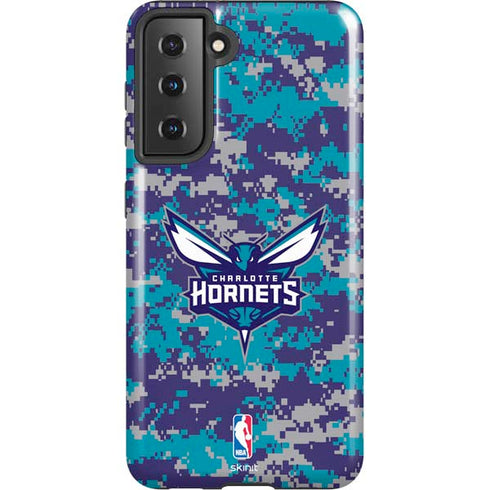 NBA Charlotte Hornets Digi Camo Galaxy S21 5G Pro Case