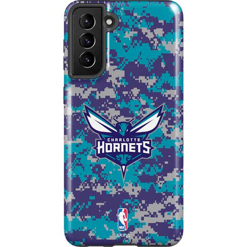 NBA Charlotte Hornets Digi Camo Galaxy S21 FE Pro Case