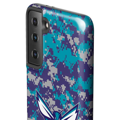 NBA Charlotte Hornets Digi Camo Galaxy S21 Plus 5G Pro Case