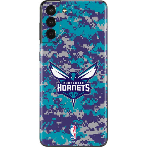 NBA Charlotte Hornets Digi Camo Galaxy S21 Plus 5G Skin
