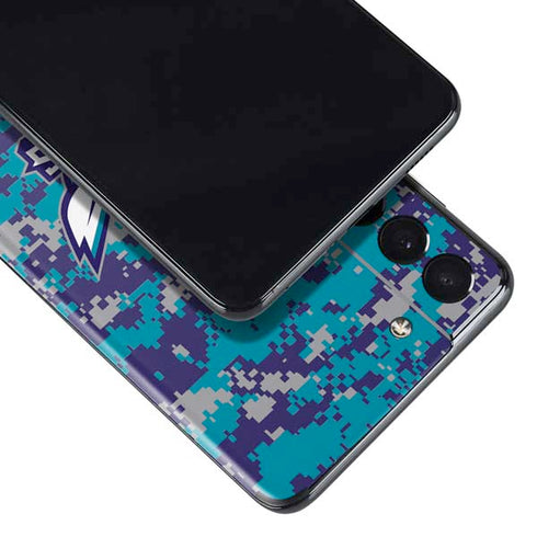 NBA Charlotte Hornets Digi Camo Galaxy S21 Plus 5G Skin