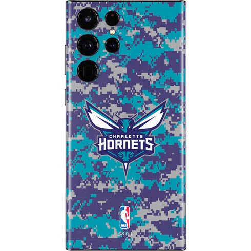 NBA Charlotte Hornets Digi Camo Galaxy S22 Ultra Skin