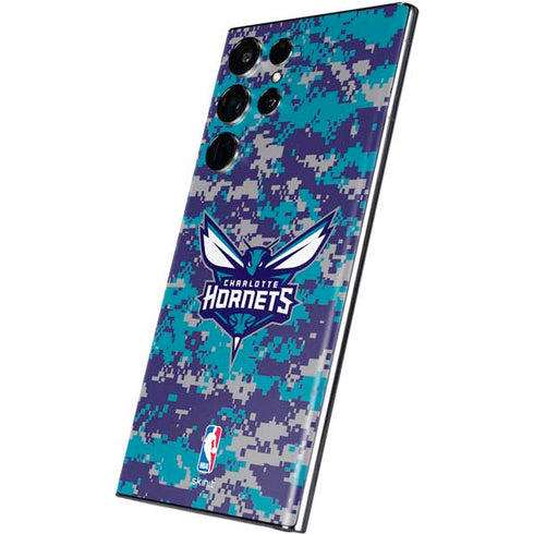 NBA Charlotte Hornets Digi Camo Galaxy S22 Ultra Skin