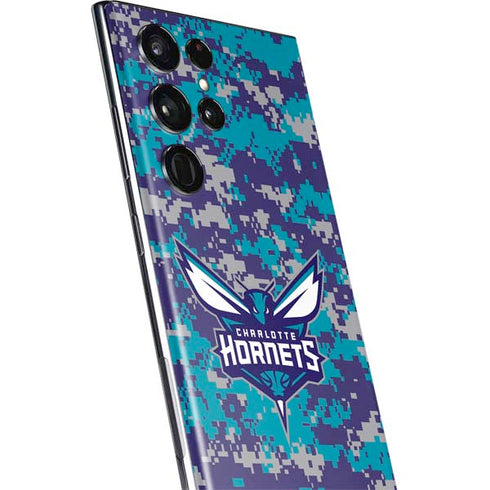 NBA Charlotte Hornets Digi Camo Galaxy S22 Ultra Skin