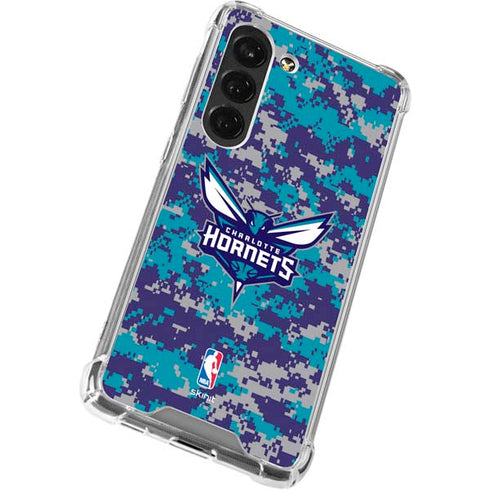 NBA Charlotte Hornets Digi Camo Galaxy S23 Clear Case