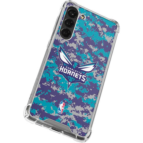 NBA Charlotte Hornets Digi Camo Galaxy S23 Plus Clear Case