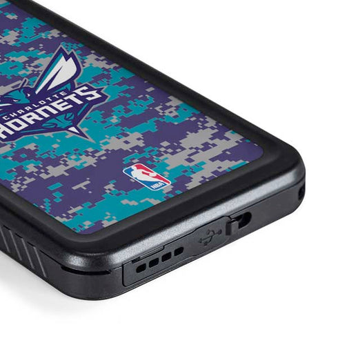 NBA Charlotte Hornets Digi Camo Galaxy S23 Plus Waterproof Case