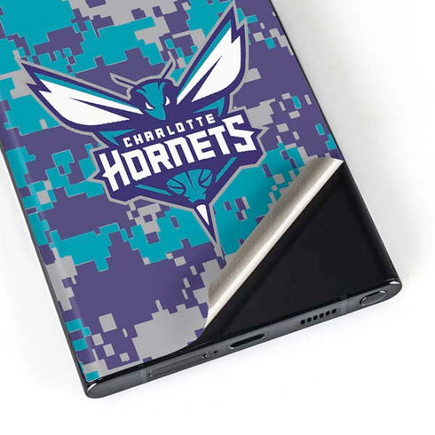 NBA Charlotte Hornets Digi Camo Galaxy S23 Ultra Skin