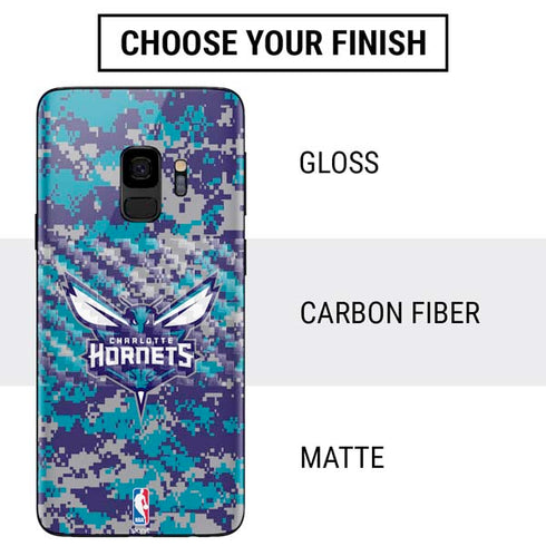 NBA Charlotte Hornets Digi Camo Galaxy S9 Skin