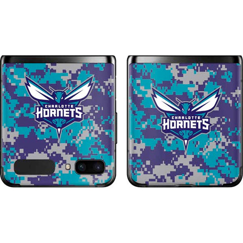 NBA Charlotte Hornets Digi Camo Galaxy Z Flip Skin