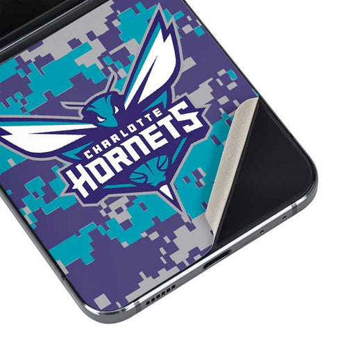 NBA Charlotte Hornets Digi Camo Galaxy Z Flip5 5G Skin