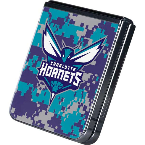 NBA Charlotte Hornets Digi Camo Galaxy Z Flip5 5G Skin