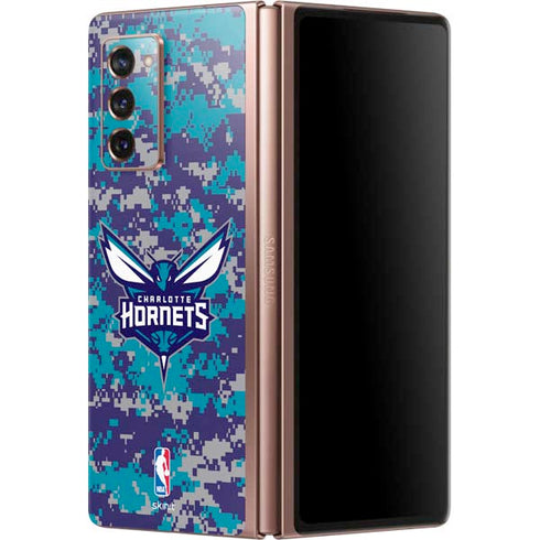 NBA Charlotte Hornets Digi Camo Galaxy Z Fold2 5G Skin