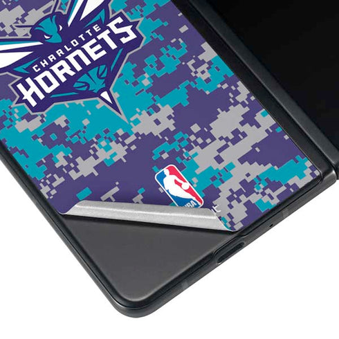 NBA Charlotte Hornets Digi Camo Galaxy Z Fold4 5G Skin