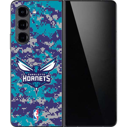 NBA Charlotte Hornets Digi Camo Galaxy Z Fold5 5G Skin