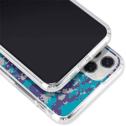 NBA Charlotte Hornets Digi Camo iPhone 11 Pro Clear Case