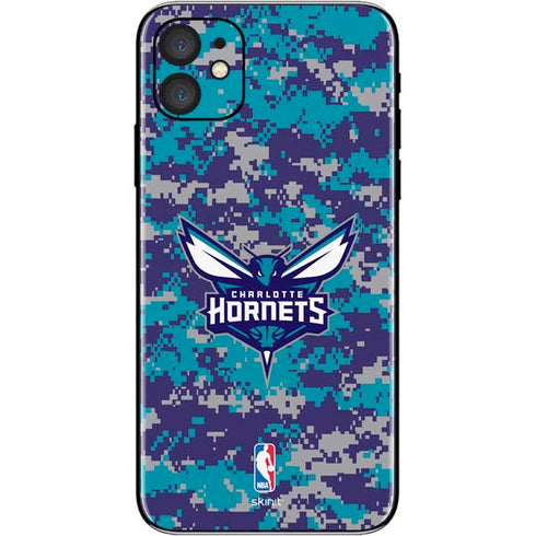 NBA Charlotte Hornets Digi Camo iPhone 11 Skin
