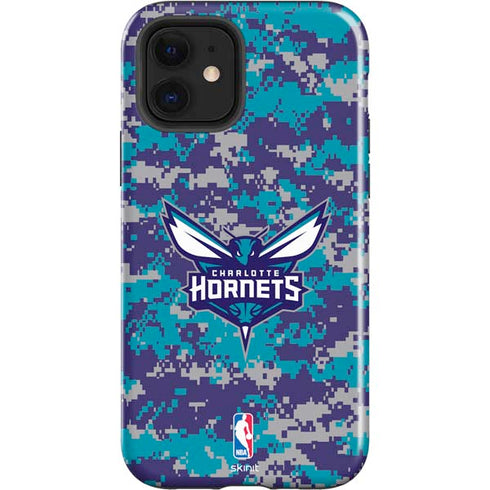 NBA Charlotte Hornets Digi Camo iPhone 12 Impact Case