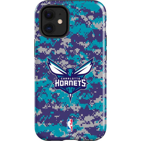 NBA Charlotte Hornets Digi Camo iPhone 12 Mini Impact Case