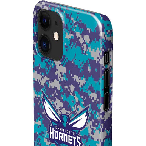NBA Charlotte Hornets Digi Camo iPhone 12 Mini Lite Case