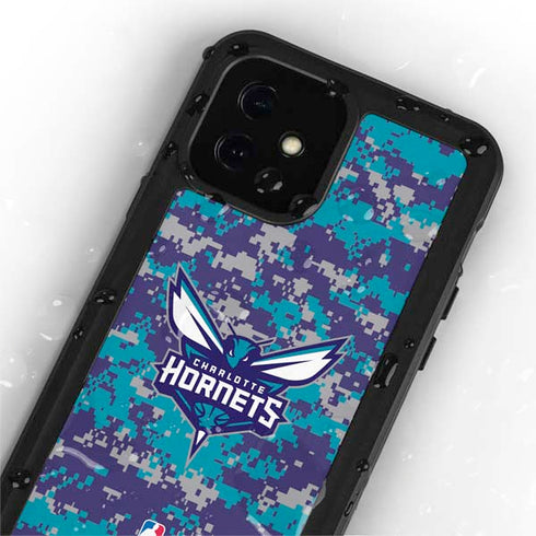 NBA Charlotte Hornets Digi Camo iPhone 12 Mini Waterproof Case