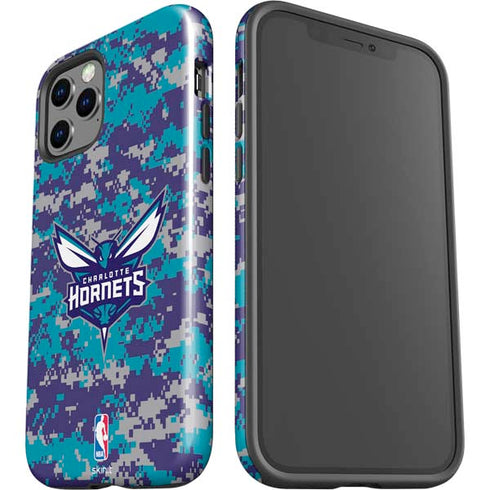 NBA Charlotte Hornets Digi Camo iPhone 12 Pro Impact Case