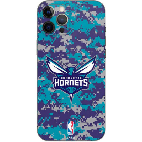 NBA Charlotte Hornets Digi Camo iPhone 12 Pro Max Skin
