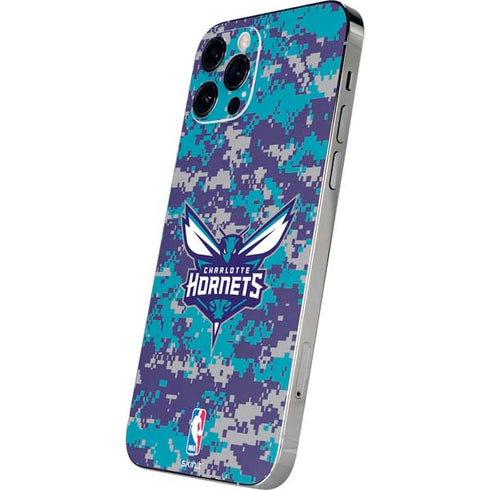NBA Charlotte Hornets Digi Camo iPhone 12 Pro Skin