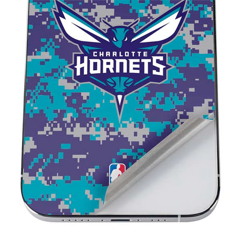 NBA Charlotte Hornets Digi Camo iPhone 12 Pro Skin
