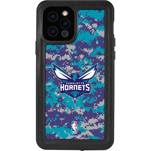 NBA Charlotte Hornets Digi Camo iPhone 12 Pro Waterproof Case