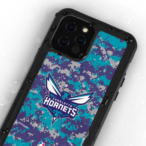 NBA Charlotte Hornets Digi Camo iPhone 12 Pro Waterproof Case
