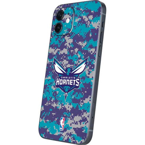 NBA Charlotte Hornets Digi Camo iPhone 12 Skin