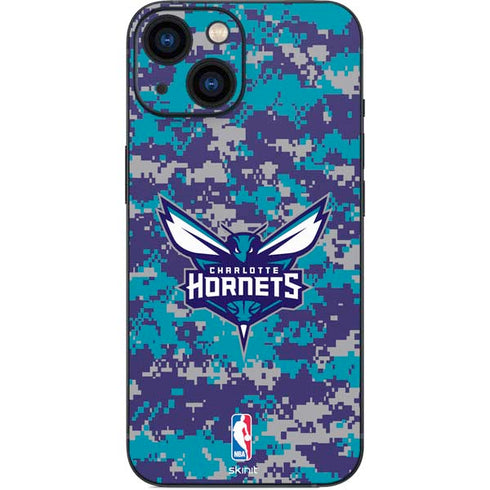 NBA Charlotte Hornets Digi Camo iPhone 13 Mini Skin