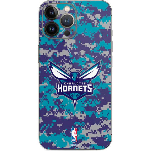 NBA Charlotte Hornets Digi Camo iPhone 13 Pro Max Skin