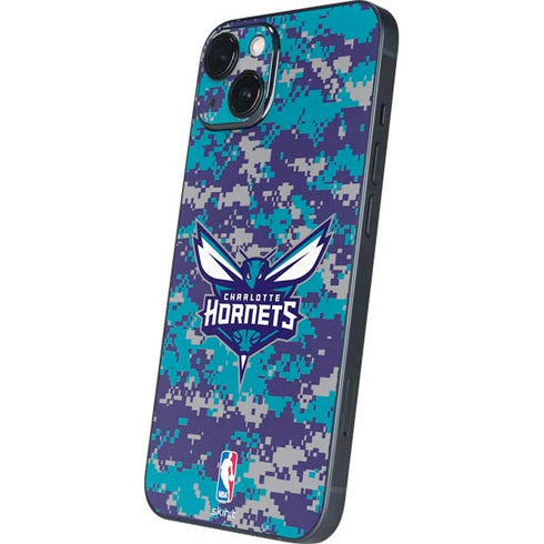 NBA Charlotte Hornets Digi Camo iPhone 14 Plus Skin