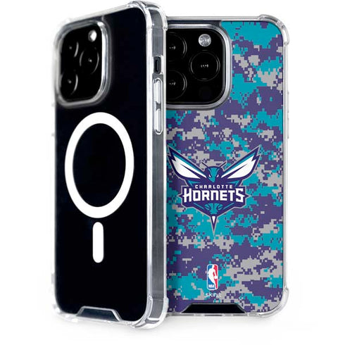 NBA Charlotte Hornets Digi Camo iPhone 15 Pro MagSafe Case